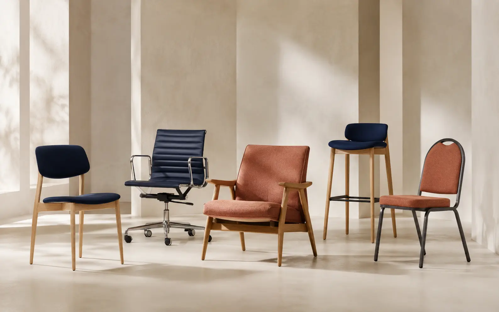 Exporent chair selection for varied applications